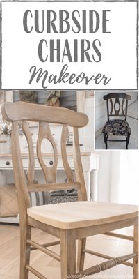 Curbside Chairs get a Two Toned Wood Makeover | Simply Beautiful By Angela