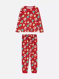 Pijama navideño de punto estampado para mujer | Primark