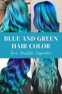 While this color aesthetic is not for everyone, the hair color has been super popular this year and there are so many ways to execute it and wear it! Whether you love the look of the blue and green highlights, the ombre style or pastel colors of green and blue, all of these hairstyles are bound to make everyone’s head turn.