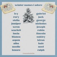 winter aesthetic, cold girl aesthetic, girl boy feminine masculine neutral aesthetic, character name ideas inspiration <3