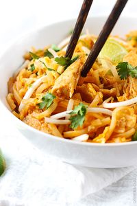 Better than take-out chicken pad thai -a quick and easy family favorite that's ready in just 30 minutes!