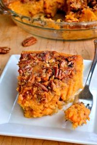 Two classics combined into one, Sweet Potato Pecan Pie! Not too sweet but with the perfect fall flavor, this is a great dessert for Thanksgiving!