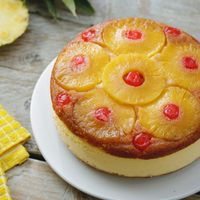 Pineapple Upside Down Cake is a firm family favourite. We've combined the classic with an awesome cheesecake!