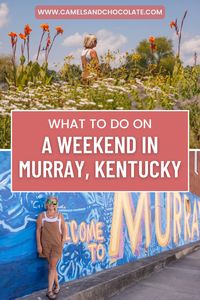 Murray, Kentucky is a lake community and college town with a thriving art scene anchoring it. A weekend in Murray, Kentucky combines so many different elements of what I look for in a three-day getaway: the outdoors, public art, and … free-roaming bison? Read on to explore why we loved Murray and the Land Between the Lakes. | Camels & Chocolate