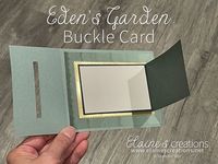 Learn how to make this buckle card with Stampin' Up!'s Eden’s Garden stamp set and Eden Dies in this video tutorial!