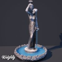 Minecraft survival friendly large water fountain sculpture