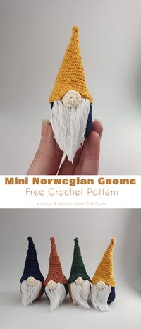 Free Crochet Patterns for Christmas Gnomes - Your Crochet