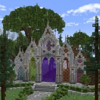 Elven 5 portal setup to multiple worlds  Follow the link for the download  #minecraft #minecraftbuilds #minecraftinspiration #portal #gothic #minecraftbuildings