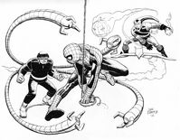 Spider-man vs Doc Ock and Green Goblin