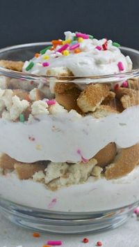 No Bake Funfetti Cheesecake Parfaits