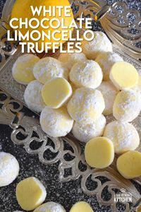 White Chocolate Limoncello Truffles - Lord Byron's Kitchen