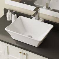 V290 Porcelain Vessel Sink - Contemporary - Bathroom Sinks - by MR Direct Sinks and Faucets