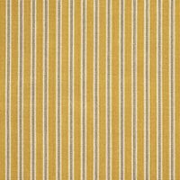 Schumacher Benson Stripe Epingle Fabric in Saffron | Chairish