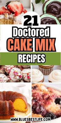 These easy recipes use a box of cake mix to make a quick and easy dessert.  Doctor up a regular box of cake mix to make cookies, cakes, dump cakes and cupcakes.  These cake mix ideas are great for a new baker and make a delicious dessert.  With these recipes you can make cake mix taste even better!