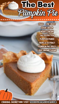 Seriously - the best! This Homemade Brown Sugar Pumpkin Pie is a must-make for Thanksgiving and the holidays. It comes out perfectly creamy every time!