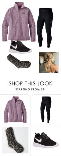 "Got 3 Patagonia’s this week!" by lorla3407 on Polyvore featuring Patagonia, NIKE and American Eagle Outfitters