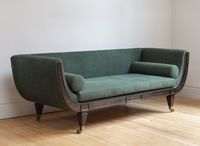 Hanbury Regency style sofa in veneered ebony from Jamb. For more inspiration visit www.thehousedirectory.com