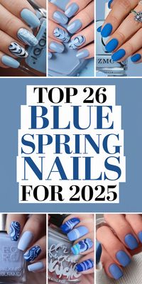 Embrace the latest trends with these stunning blue spring nails ideas 2025 that will have you feeling fabulous. From almond to square nail shapes, there’s no shortage of styles to choose from. Consider acrylic nails with a glossy blue finish, or a bold matte look with subtle glitter accents. Whether you prefer short nails or longer coffin designs, the vibrant blue shades paired with floral art or bling will elevate your spring nail game. These ideas will make sure your nails are on point for every occasion this spring!