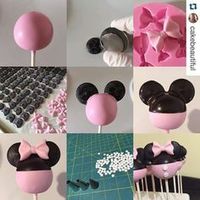 Minnie mouse cakepops