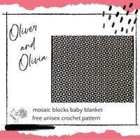 Oliver and Olivia Crochet Baby Blanket Free Pattern | Marly Bird