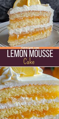 Lemon Mousse Cake