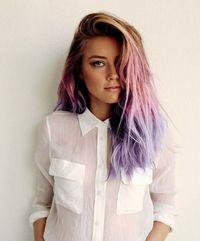 Beautiful Pastel Pink and Purple Hair Ombre