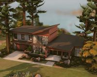 Tiffany | Sims 4 Builder | 🌱 Wood Modern Home🌱 • 🇫🇷 Bonsouar! Comment allez vous? Nouvelle construction aujourd’hui, ça faisait longtemps que je n’avais pas fait un … | Instagram