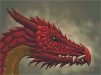 Red Dragon Cross Stitch Pattern by rhothgar on Etsy