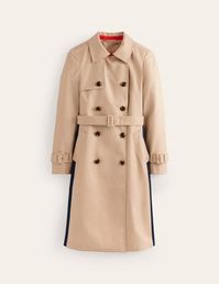 Colour Block Trench Coat - Neutral | Boden UK