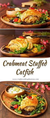 Crabmeat Stuffed Catfish