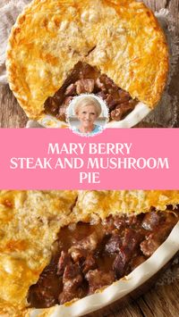 This easy Mary Berry Steak and Mushroom Pie is made with gravy beef or stewing steak, brown onion, mushrooms, plain flour, and salted butter. This hearty Steak and Mushroom Pie recipe is a savory dinner that takes about 2 hours to prepare and can serve up to 6 people.