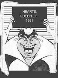 Queen Of Hearts [as a criminal] (Drawing by Unknown) #AliceInWonderland