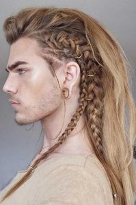 Braided Sides Faux Hawk For A Party #manbraid #fauxhawk #menshairstyles #menslonghairstyles ❤️ Long hairstyles for men can look outstanding if the hair is styled in the proper way. Man bun, braids, half up and wedding ideas you can actually do better! That is exactly what we are going to discuss today!  ❤️ See more:  #lovehairstyles #hair #hairstyles #haircuts