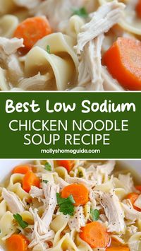 Indulge in a warm bowl of comforting low-sodium chicken noodle soup. This homemade classic is packed with flavor and perfect for a cozy night in. With simple ingredients and easy steps, you can whip up a batch in no time. Whether you're feeling under the weather or just craving a soothing meal, this recipe is sure to hit the spot. Say goodbye to canned soups and savor the wholesome goodness of this hearty dish that will nourish your body and soul.