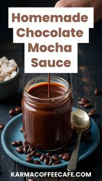 Make your coffee extra special with homemade chocolate mocha sauce. Easy to make and perfect for lattes or iced coffee.