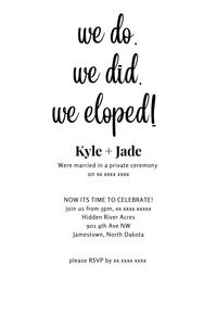 We eloped digital download