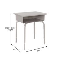 Flash Furniture Goddard Open Front Student Desk with Metal Book Box & Reviews | Wayfair