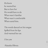 All he had to do was what he feared the most and say the words....I love you.