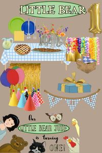 I created this mood board for my son’s 1st birthday party! Finding anything ‘Little Bear’ themed is nearly impossible unfortunately. I had fun creating this and setting up his party so I thought I’d share (: