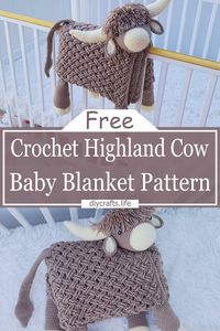 Crochet Cow Blanket Patterns Free - DIY Crafts