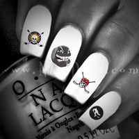 Hockey Nail Decals for hockey lovers and those who love those who love hockey!