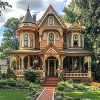 Step back in time with this stunning Victorian charmer! ✨ The intricate details, vibrant colors, and charming porch make it a true fairytale home. 🏡 #victorianhouse #historichome #architecture #dreamhome #homegoals #vintage #charleston