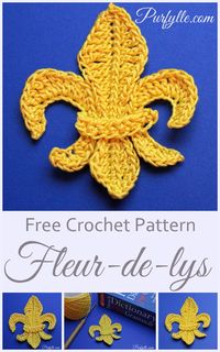 Fleur-de-lys Motif Crochet Pattern