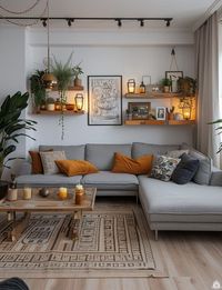 Moderne Wohnzimmer-Ideen mit Sofa in Grau – Haus- & Gartentrends