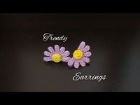 BEAUTIFUL FLOWER EARRINGS | EASY TO MAKE | CUTE EARRINGS - YouTube