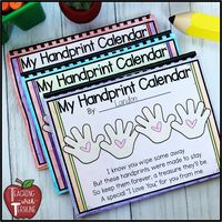 Handprint Calendars Parent Gift Idea