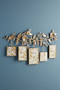 Hanging hardware required Iron, glass Wipe with dry cloth Imported | Madison Frame by Anthropologie in Gold