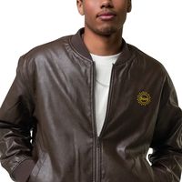 Leather Sun Bomber Jacket | Lush kicks Ltd