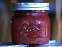 Rhubarb Butter | Tasty Kitchen. I added a little bit of vanilla & cinnamon and used 1/2 rhubarb & strawberries and this was the most delicious jam EVER.