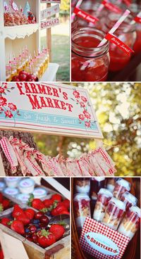 Farmer's Market First birthday theme party